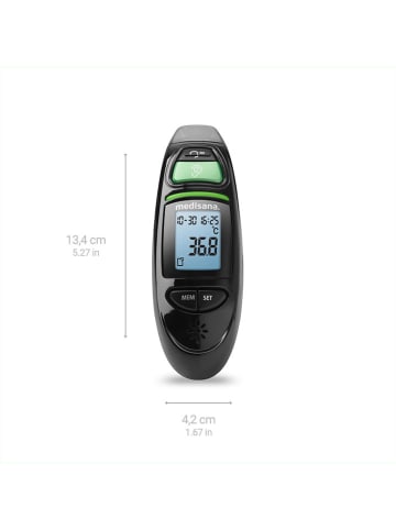 Medisana Infrarot-Multifunktionsthermometer "TM 750" in Schwarz