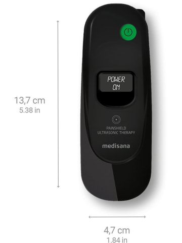 Medisana Terapia ultradźwiękowa "PT 100 PainShield" w kolorze czarnym