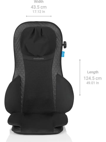 Medisana Mata masująca Shiatsu ''MCG 820 GEL Komfort'' w kolorze czarnym na fotel