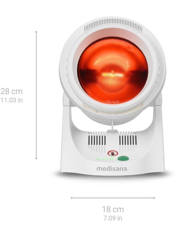 Medisana Lampa "IR 850" w kolorze białym na podczerwień