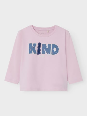 name it Longsleeve lichtroze/blauw