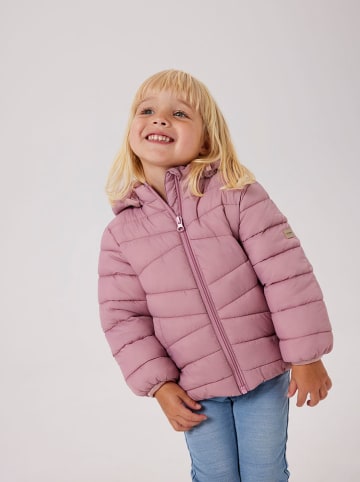 name it Doorgestikte jas lichtroze