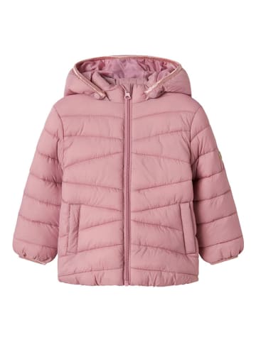 name it Kurtka pikowana w kolorze jasnoróżowym