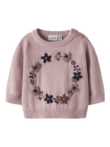 name it Sweter "Opair" w kolorze szaroróżowym