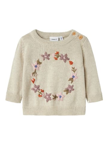 name it Sweter "Opair" w kolorze beżowym