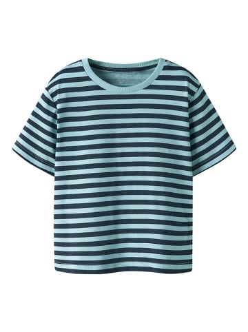 name it Shirt "Jivan" in Hellblau/ Schwarz