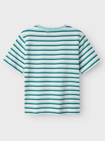 name it Koszulka "Jellan" w kolorze turkusowo-zielono-białym