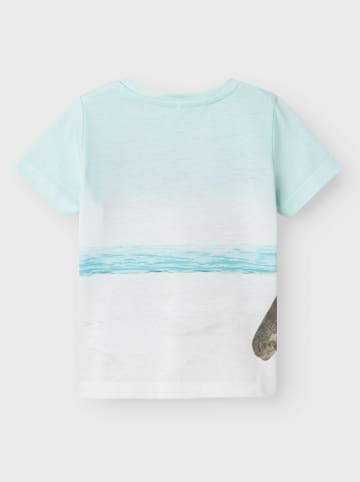 name it Shirt "Jako" in Hellblau/ Grün