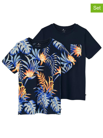 name it 2er-Ser: Shirts "Pflanko" in Schwarz