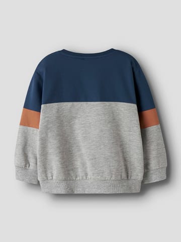 name it Sweatshirt "Odie" blauw/grijs
