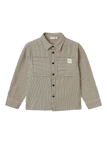 name it Hemd "Povenan" in Beige/ Schwarz