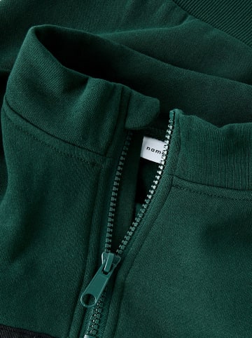 name it Sweatshirt "Poborde" groen/beige
