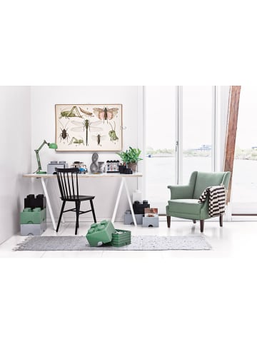 LEGO Pojemnik "Brick 4" w kolorze szarozielonym - 25 x 18 x 25 cm