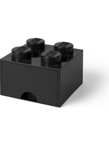 LEGO Ladebox "Brick 4" zwart - (B)25 x (H)18 x (D)25 cm