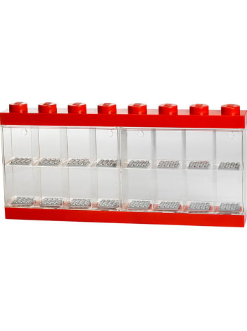 LEGO Vitrine voor figuren rood - (B)38,2 x (H)18,4 x (D)4,7 cm