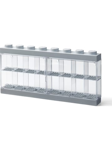 LEGO Vitrine voor figuren grijs - (B)38,2 x (H)18,4 x (D)4,7 cm