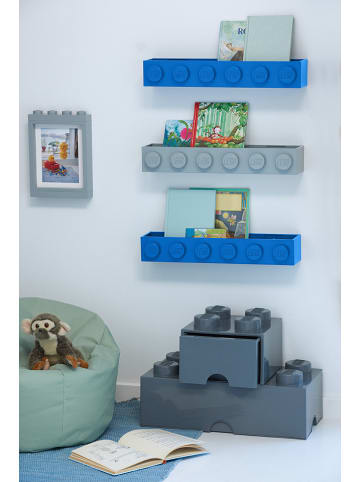 LEGO Regał ścienny w kolorze niebieskim - 48 x 12 x 8 cm