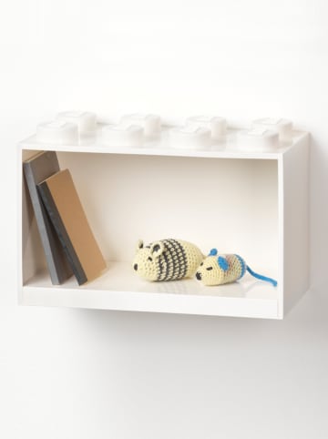 LEGO Regał ścienny "8 Knobs" w kolorze białym - 31,8 x 21,3 x 16 cm