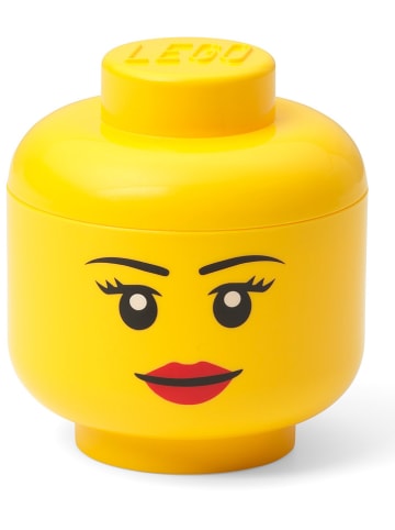 LEGO Pojemnik "Girl" w kolorze żółtym - wys. 11,5 x Ø 10,2 cm