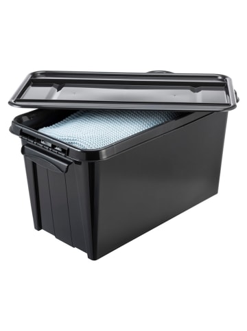 Plast Team Opbergbox zwart - (B)39,5 x (H)39 x (D)72,5 cm