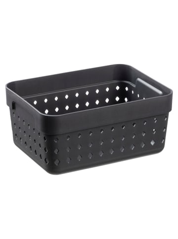 NHG Aufbewahrungskorb in Schwarz - (B)15,8 x (H)7,3 x (T)11,8 cm