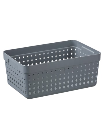 NHG Opbergmand grijs - (B)23,8 x (H)10 x (D)15,8 cm