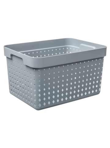 NHG Aufbewahrungskorb in Grau - (B)26,8 x (H)20,9 x (T)35,7 cm