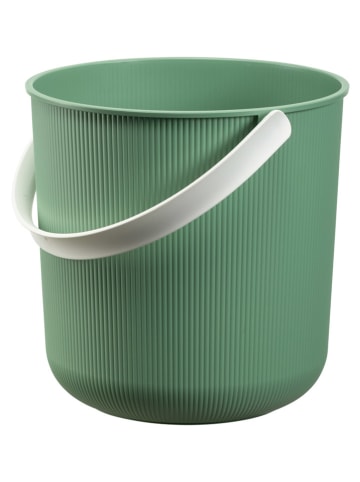 NHG Wiadro w kolorze biało-zielonym - 27,7 x 25,8 x 27,1 cm