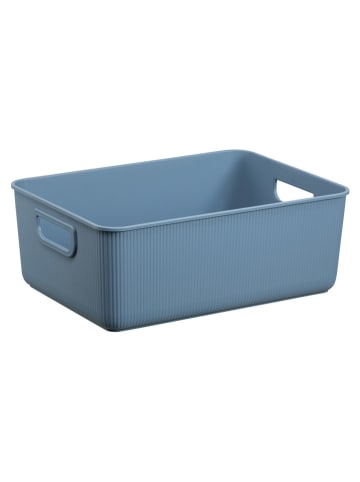 NHG Aufbewahrungskorb in Blau - (B)36 x (H)13,6 x (T)25,6 cm