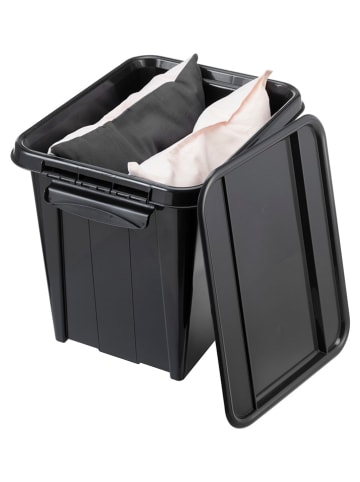 Plast Team Aufbewahrungsbox in Schwarz - (B)39 x (H)43,5 x (T)51 cm