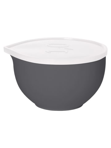 Plast Team Opbergkom grijs/wit - (B)16,7 x (H)9,2 x (D)15,3 cm