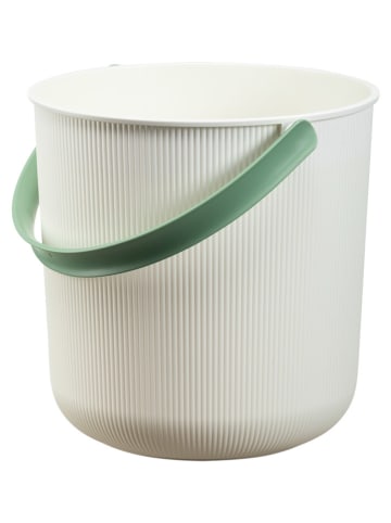 NHG Wiadro w kolorze biało-zielonym - 27,7 x 25,8 x 27,1 cm