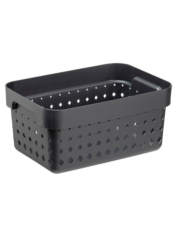 NHG Aufbewahrungskorb in Grau - (B)18 x (H)12,6 x (T)26 cm