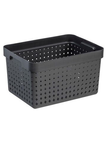 NHG Aufbewahrungskorb in Grau - (B)26,8 x (H)20,9 x (T)35,7 cm