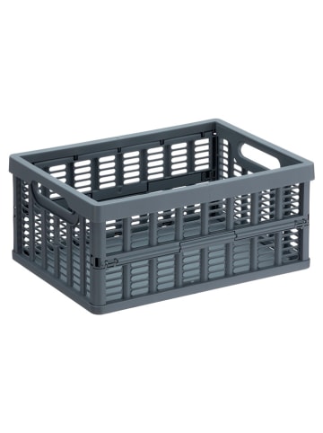 NHG Kiste in Grau - (B)23,9 x (H)10,9 x (T)17,6 cm