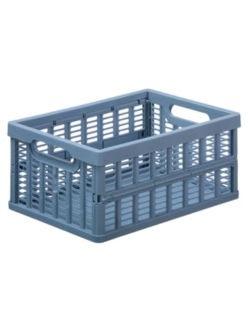 NHG Kiste in Blau - (B)23,9 x (H)10,9 x (T)17,6 cm