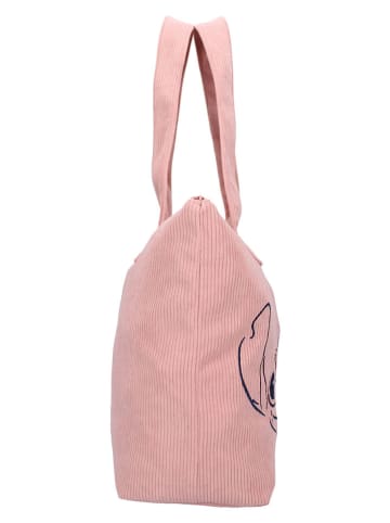 Lilo & Stitch Shopper bag "Stitch Obsessed" w kolorze jasnoróżowym - 48 x 32 x 14 cm