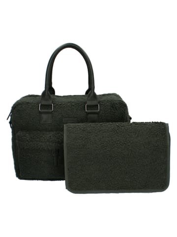 Kidzroom Torba "Hello Little One" w kolorze ciemnozielonym do przewijania - 40 x 28 x 16 cm