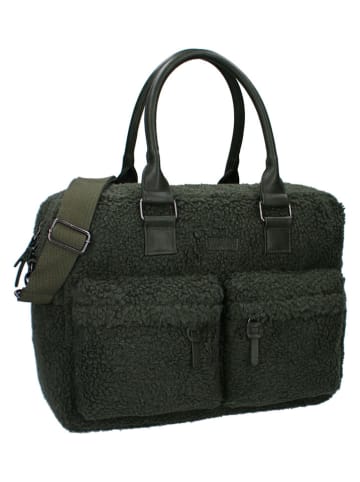 Kidzroom Wickeltasche "Hello Little One" in Dunkelgrün - (L)40 x (H)28 x (T)16 cm