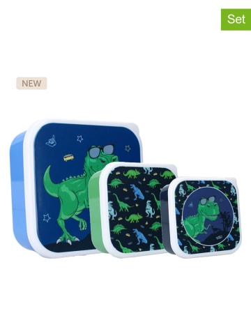 Prêt 3-delige set: lunchboxen "Prêt Fresh Bites" blauw/groen