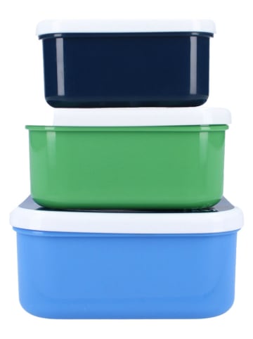 Prêt 3er-Set Lunchboxen "Prêt Fresh Bites" in Blau/ Grün