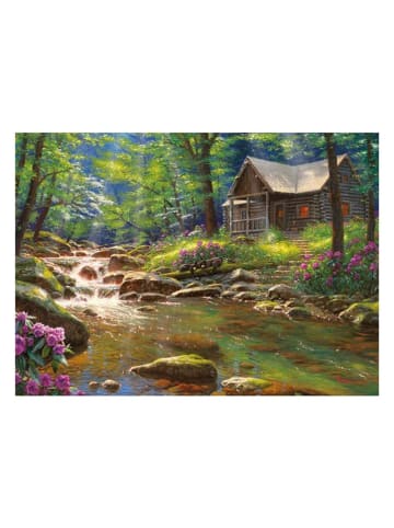 COBBLE HILL PUZZLES 1.000-częściowe puzzle "Forest hut by the stream" - 12+