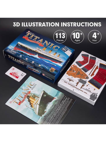 CubicFun 113-delige 3D-puzzel "Titanic" - vanaf 8 jaar
