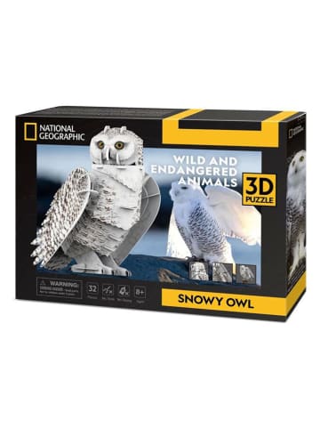 CubicFun 32tlg. 3D-Puzzle "Schneeeule" - ab 8 Jahren