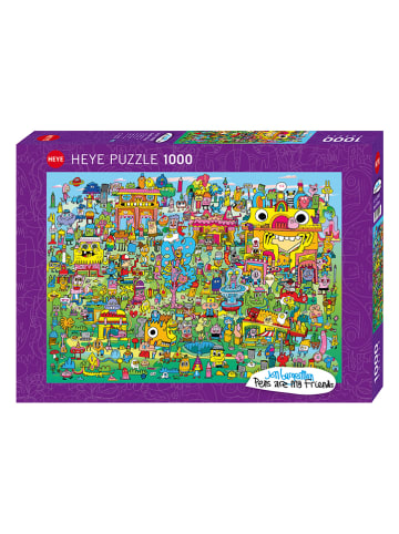 HEYE 1.000-częściowe puzzle "Doodle Village" - 12+
