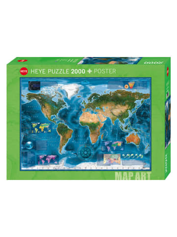 HEYE 1.500-delige puzzel "Satellite Map" - vanaf 12 jaar