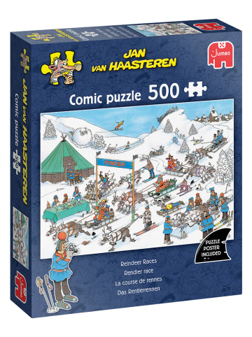 Jumbo 500-delige puzzel "Jan van Haasteren - Rendierrace" - vanaf 12 jaar