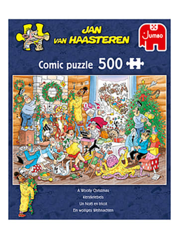 Jumbo 500tlg. Puzzle "Jan van Haasteren - Ein wolliges Weihnachten" - ab 12 Jahren