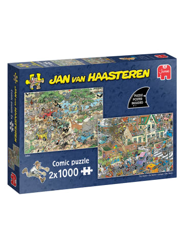 Jumbo 2x 1.000tlg. Puzzle "Jan van Haasteren - Safari & Sturm" - ab 12 Jahren
