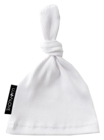 Lullalove Czapka beanie w kolorze białym